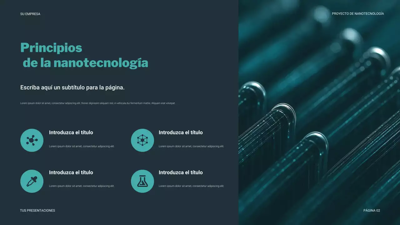 Presentación de tecnología moderna en verde azulado