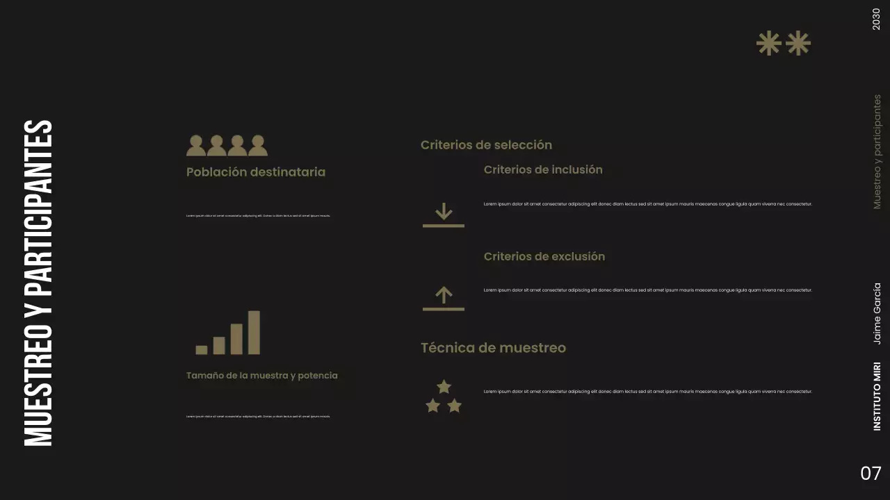 Presentación de la propuesta de investigación sobre la oscuridad moderna