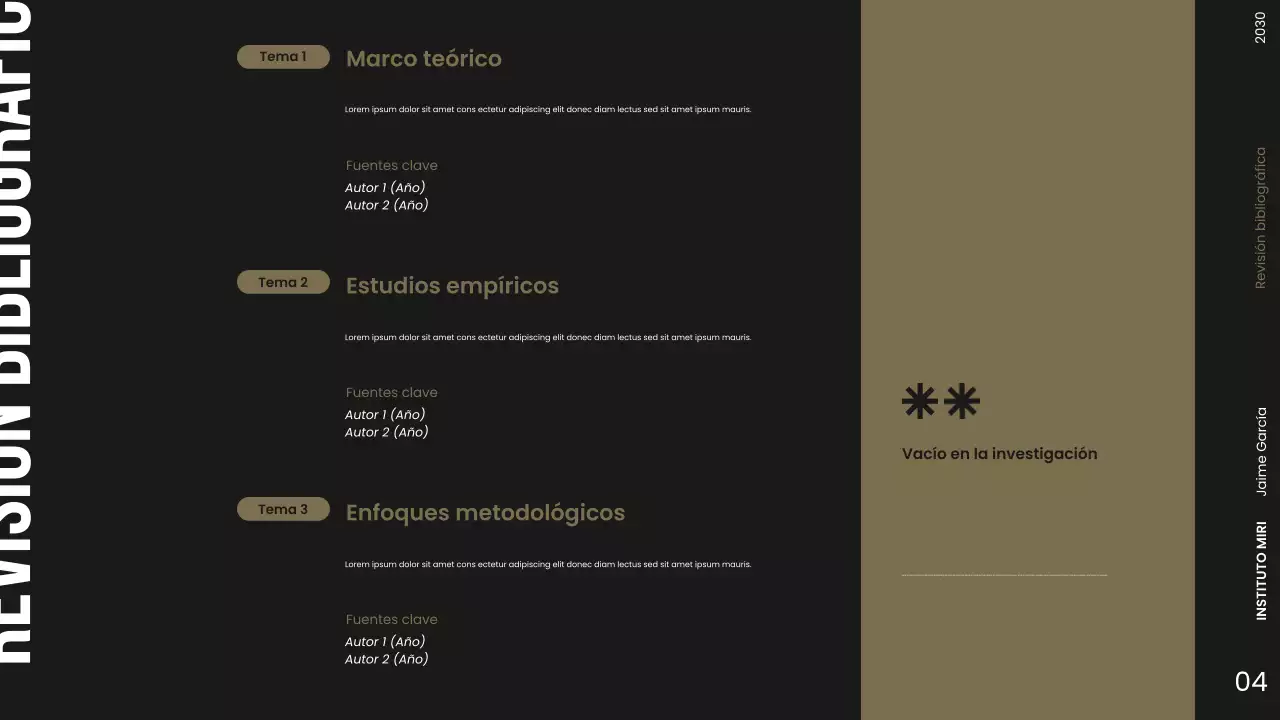 Presentación de la propuesta de investigación sobre la oscuridad moderna