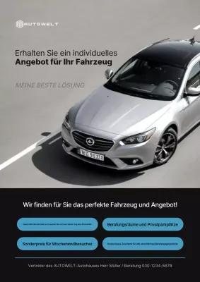 Leitfaden für graue, moderne Autoangebote