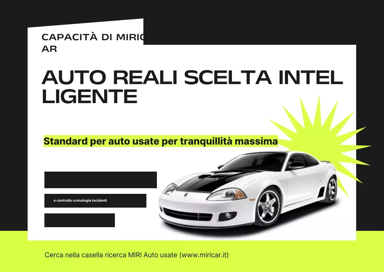 Promozione semplice di un evento con auto usate nere e fluorescenti