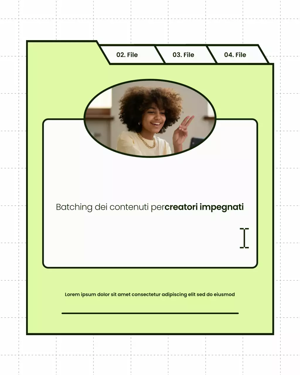 Post Instagram con suggerimenti per i creatori di "Green and White Bold Modern"