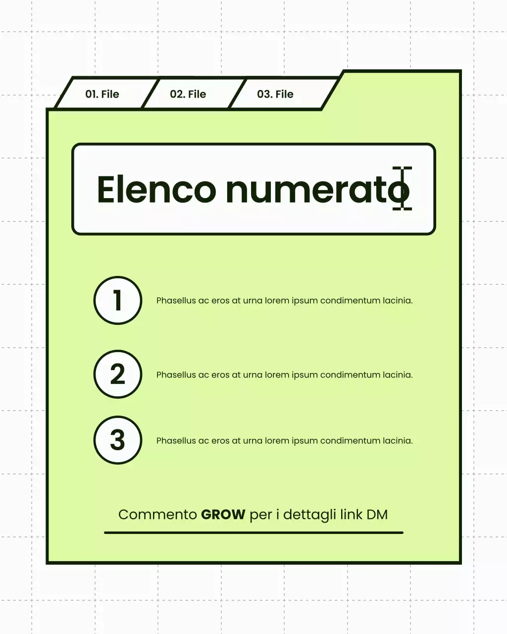 Post Instagram con suggerimenti per i creatori di "Green and White Bold Modern"