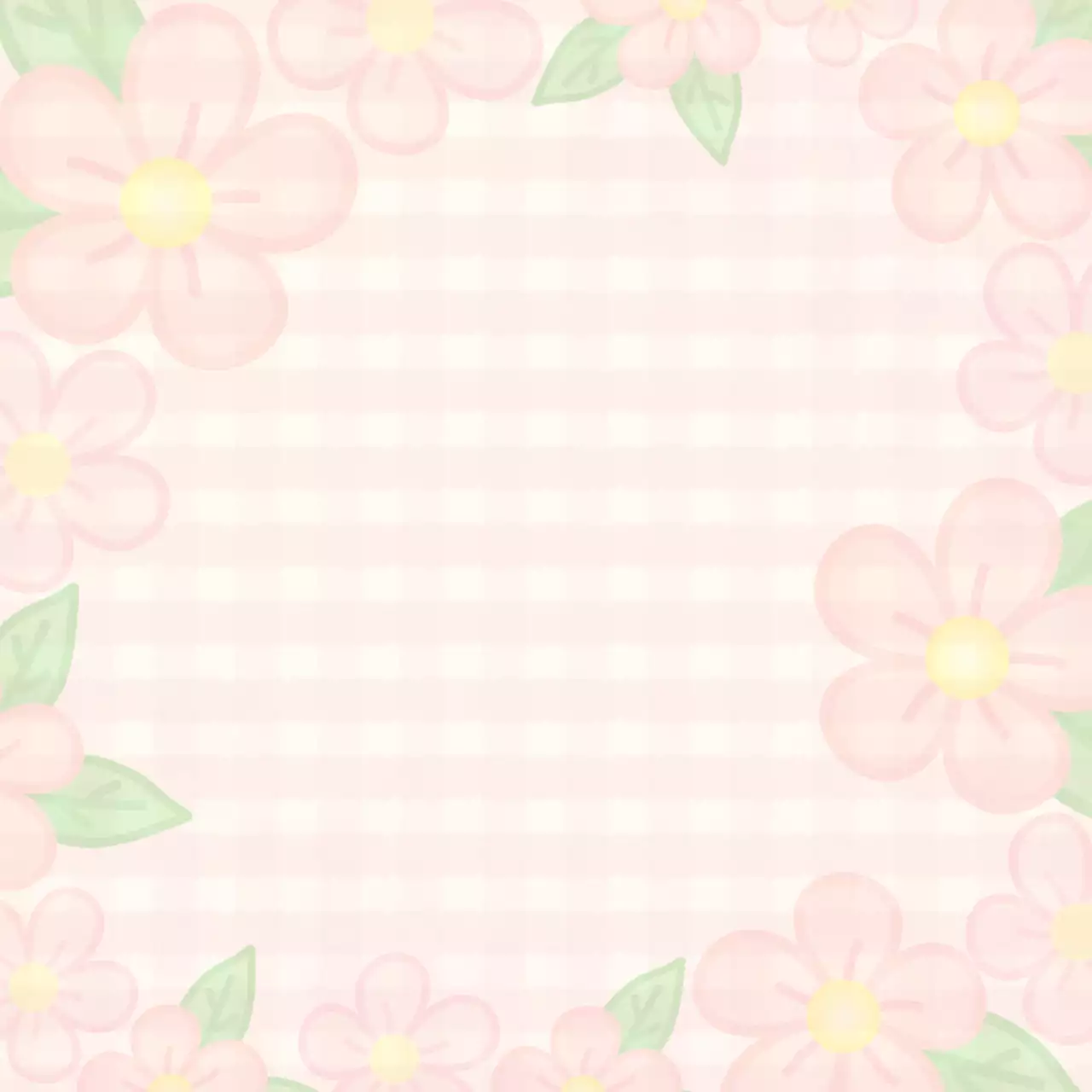 핑크 아기자기한 꽃무늬 메모지