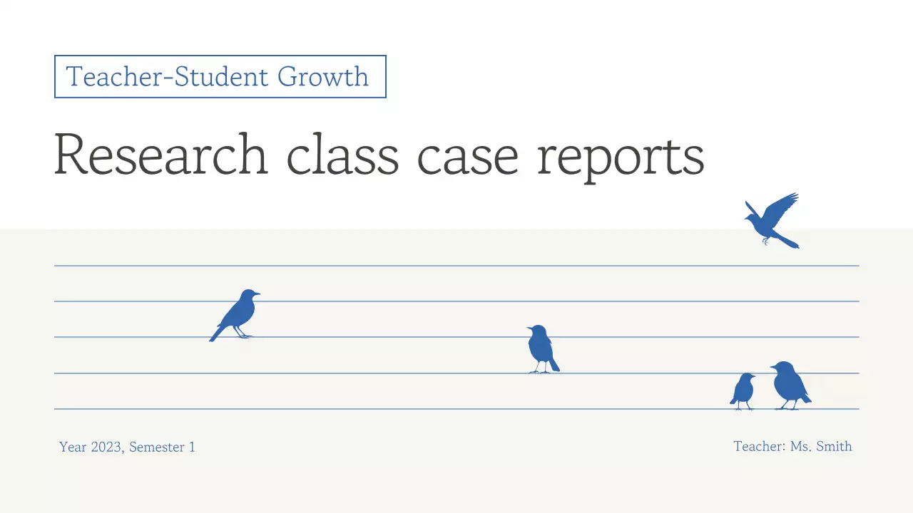 Báo cáo tài liệu giáo dục đơn giản màu xanh