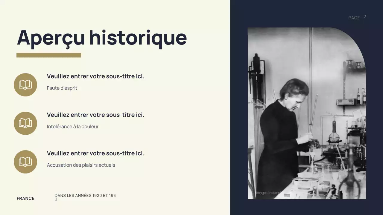 Présentation de l'histoire du vintage noir