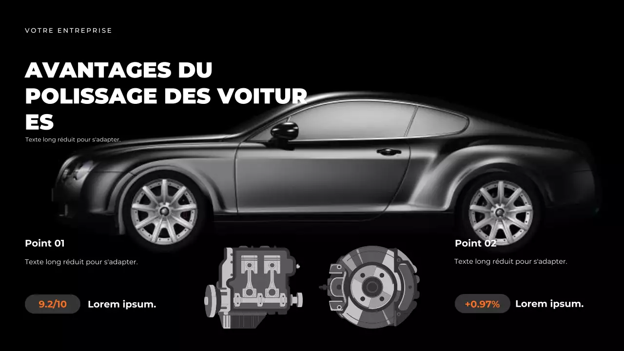 Présentation du guide des voitures modernes noires