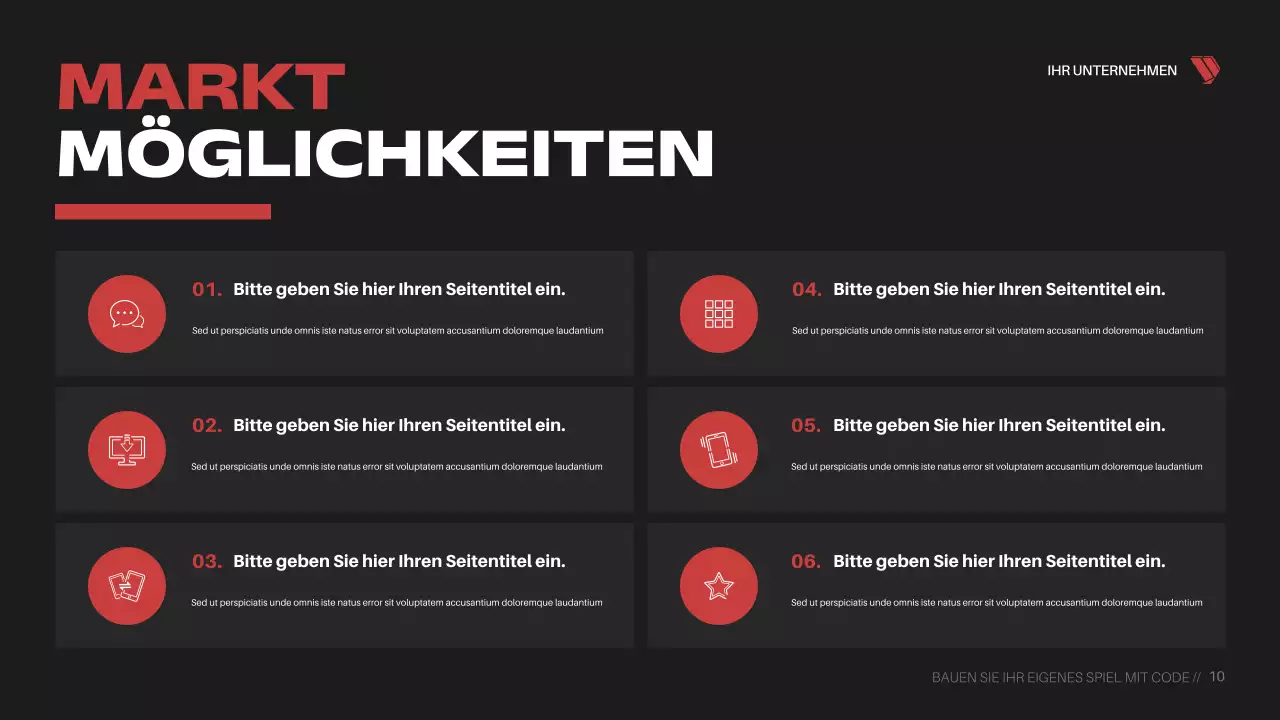 Präsentation des Red Cyber ​​Game Kurses