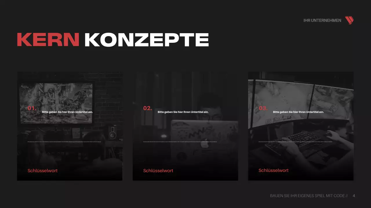 Präsentation des Red Cyber ​​Game Kurses