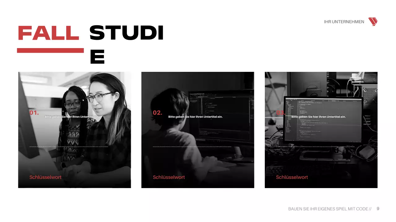 Präsentation des Red Cyber ​​Game Kurses