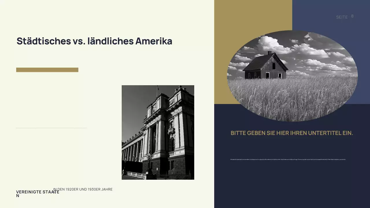 Schwarze Vintage-Geschichte Präsentation