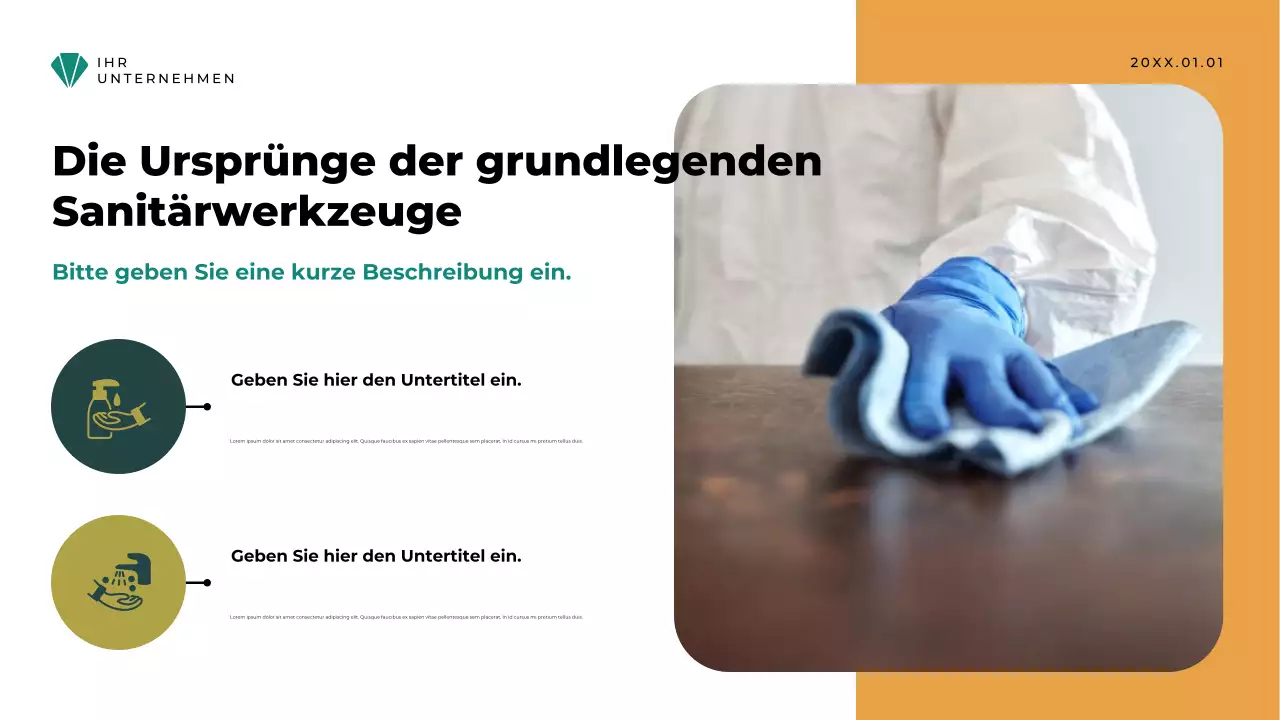 Beige Vintage Hygiene Präsentation