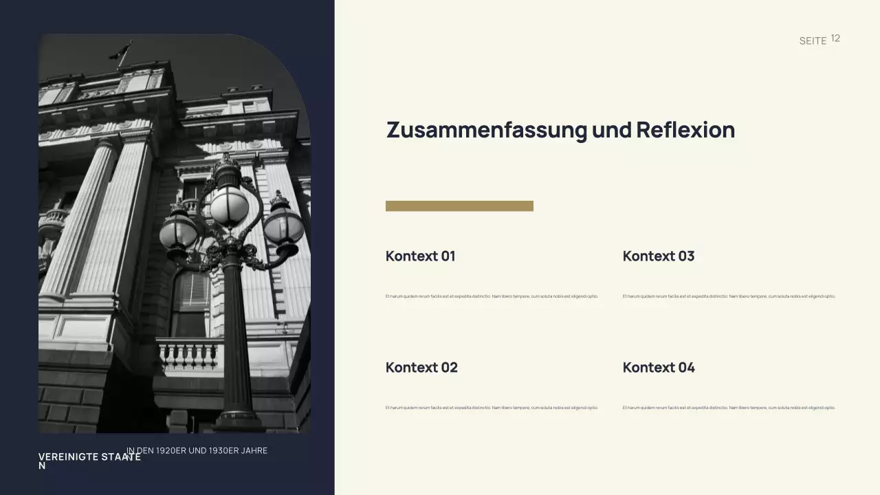 Schwarze Vintage-Geschichte Präsentation