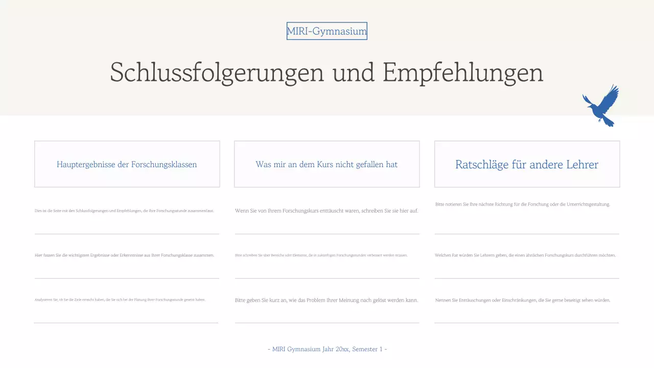 Blue Simple-Bericht zu Lehrmaterialien