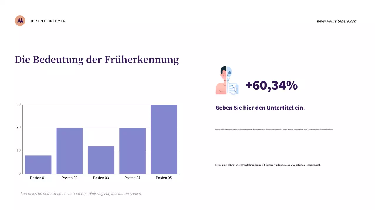 Lila Moderne Gesundheit Präsentation
