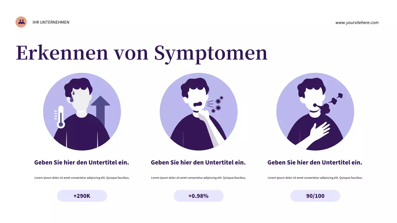 Lila Moderne Gesundheit Präsentation