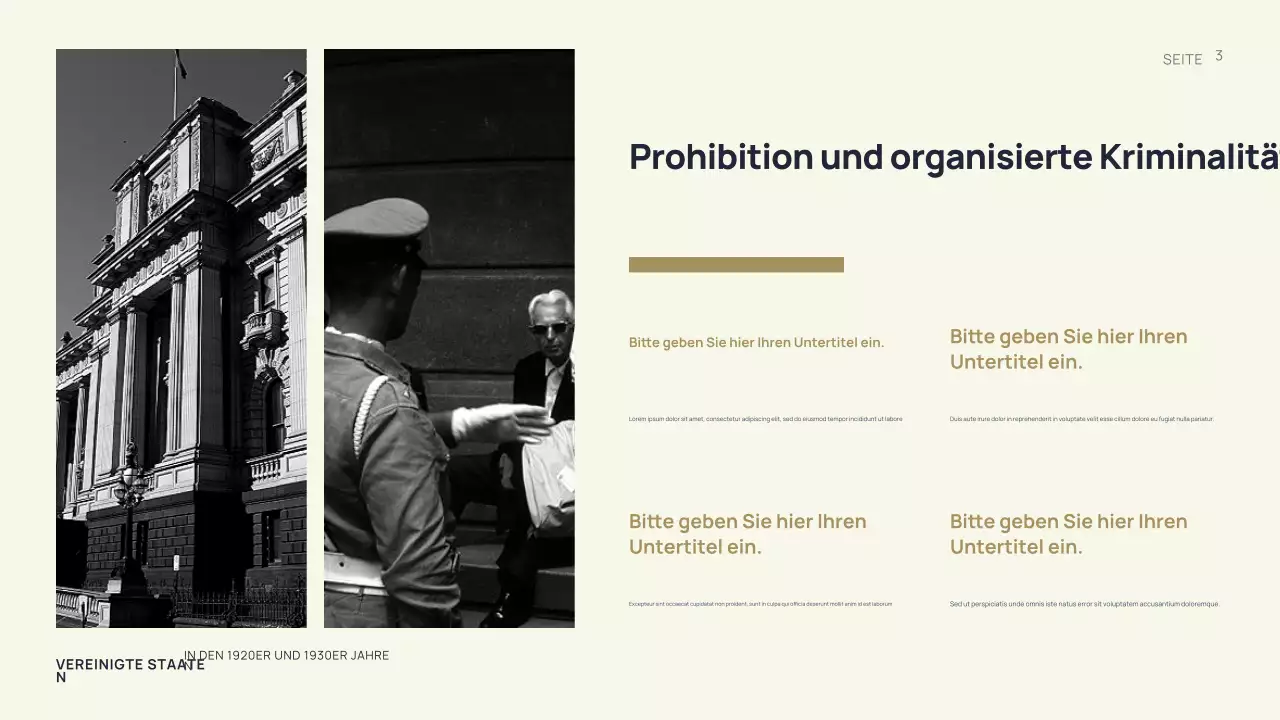 Schwarze Vintage-Geschichte Präsentation