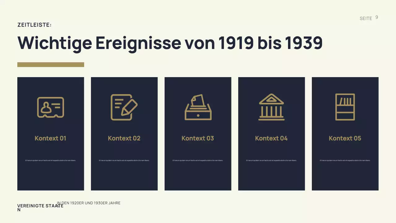 Schwarze Vintage-Geschichte Präsentation