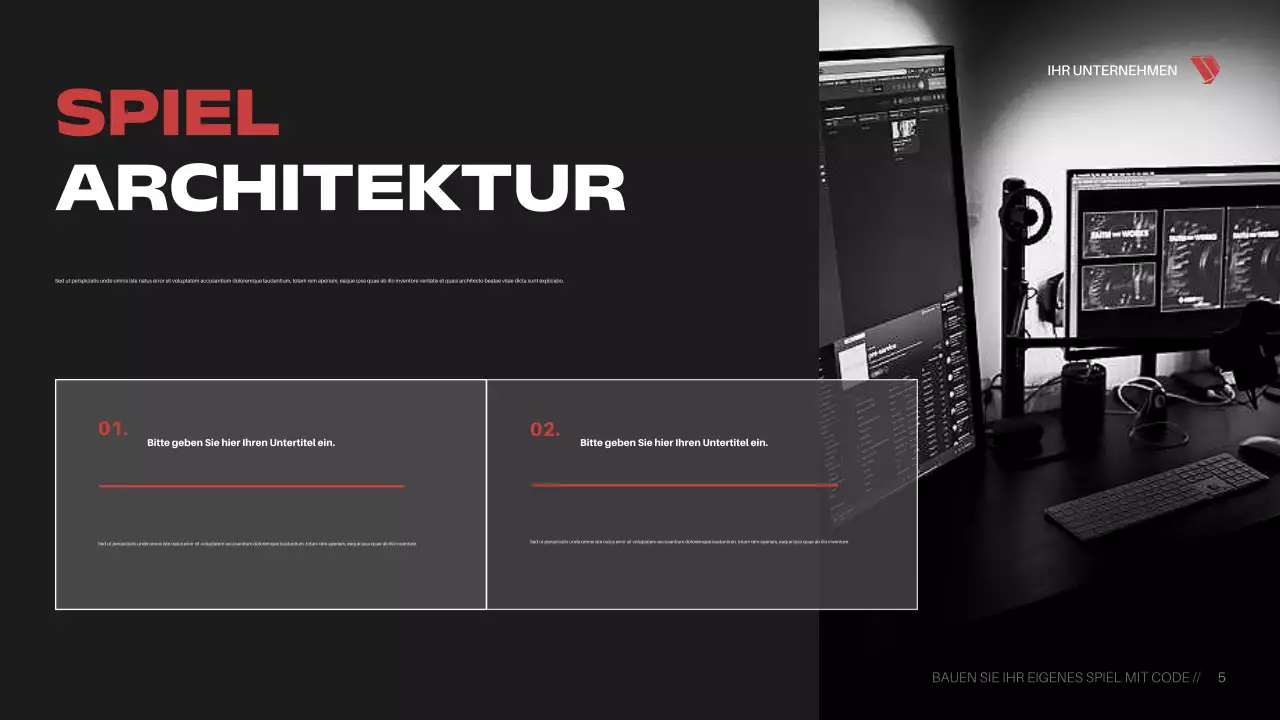 Präsentation des Red Cyber ​​Game Kurses