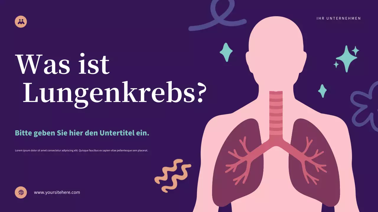 Lila Moderne Gesundheit Präsentation