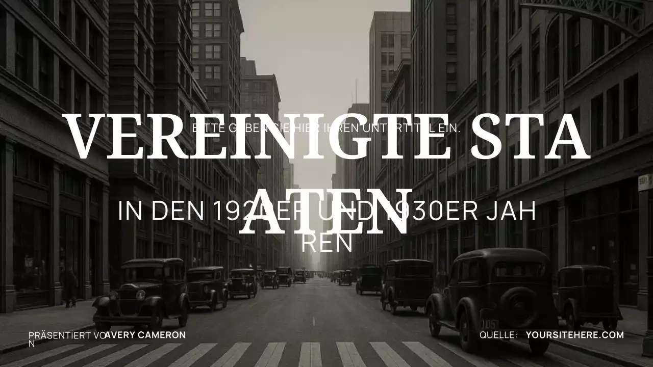 Schwarze Vintage-Geschichte Präsentation