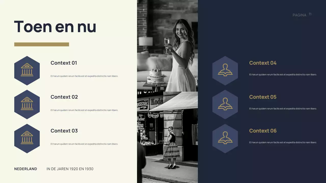 Presentatie over de geschiedenis van Black Vintage