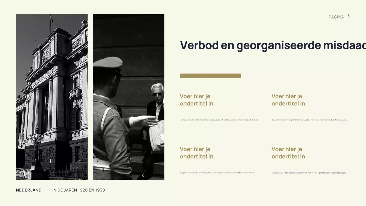 Presentatie over de geschiedenis van Black Vintage