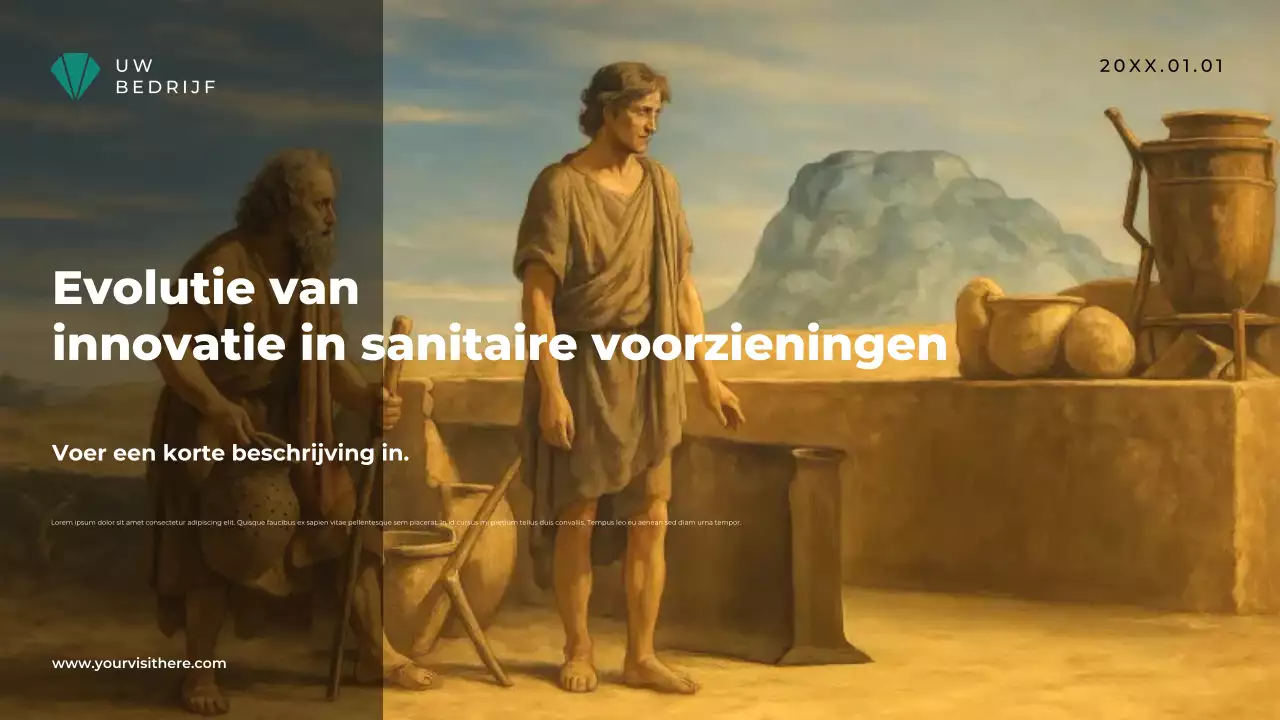 Beige Vintage Sanitair Presentatie