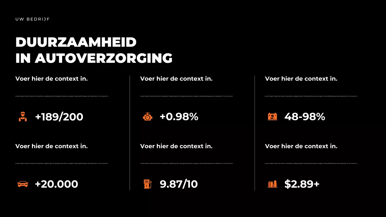 Presentatie van de zwarte moderne autogids