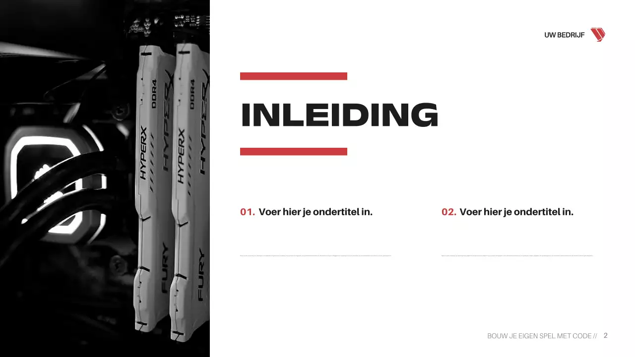 Presentatie van de Red Cyber ​​Game-cursus