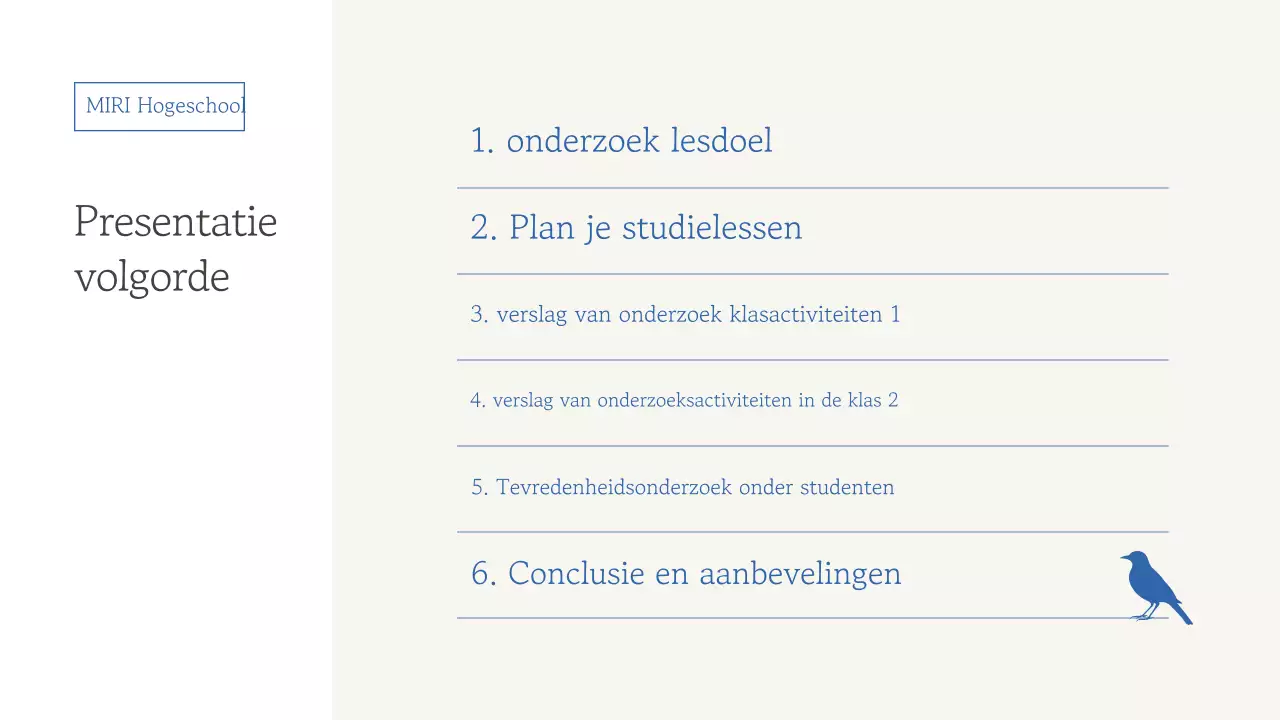 Rapport over eenvoudig blauw educatief materiaal