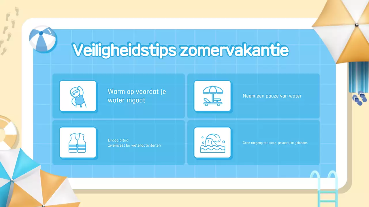 Blauwe Eenvoudige Vakantiegids