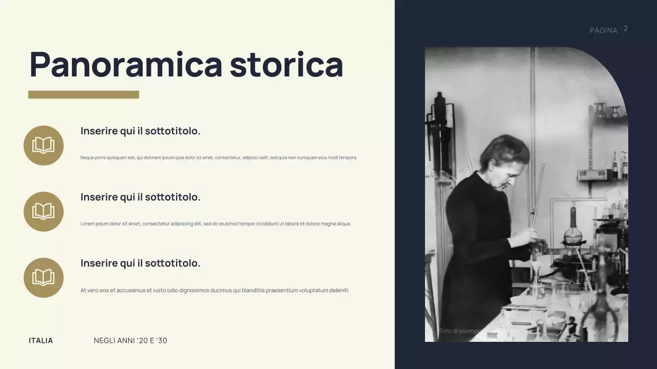 Presentazione della storia dell'annata nera