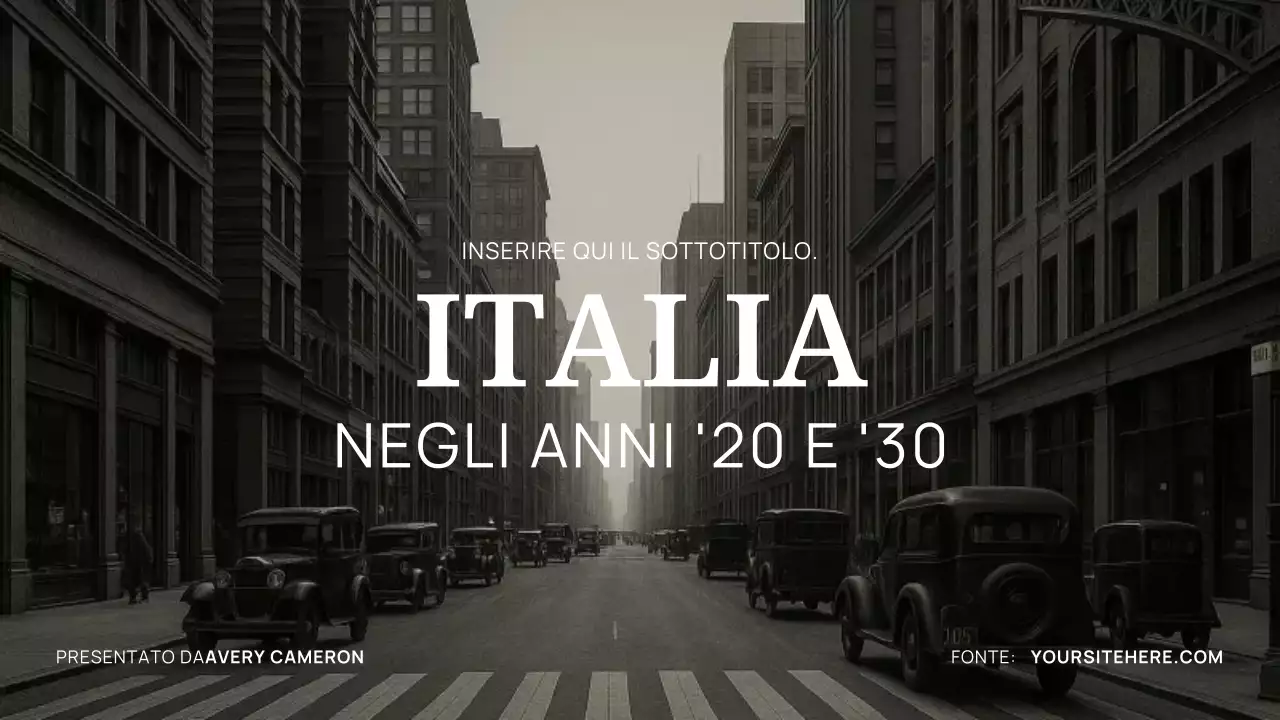 Presentazione della storia dell'annata nera