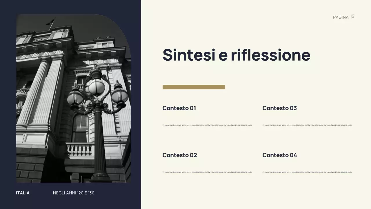 Presentazione della storia dell'annata nera