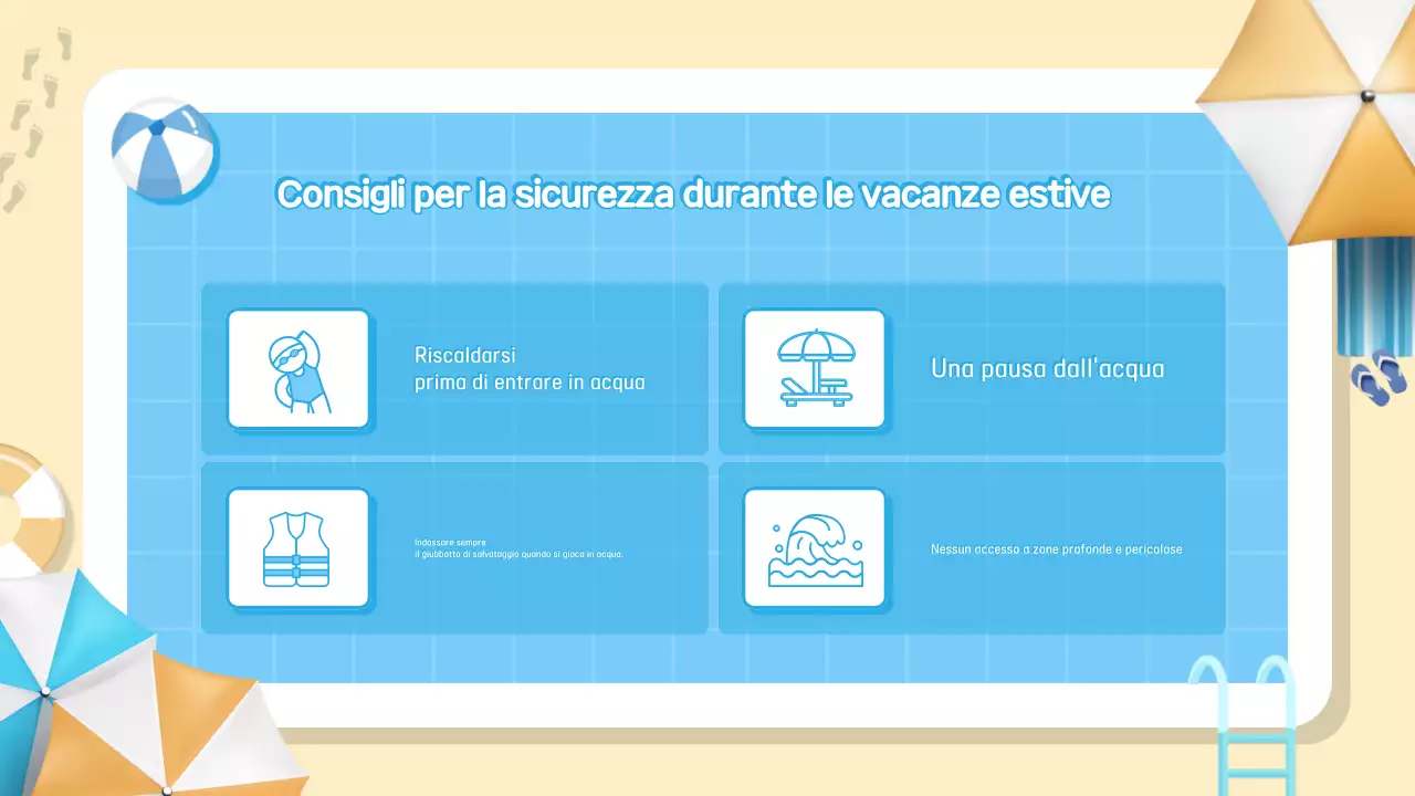 Guida alle vacanze semplici blu