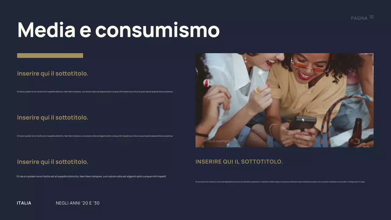 Presentazione della storia dell'annata nera