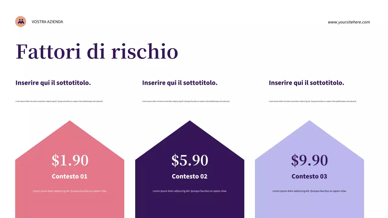 Presentazione sulla salute moderna viola