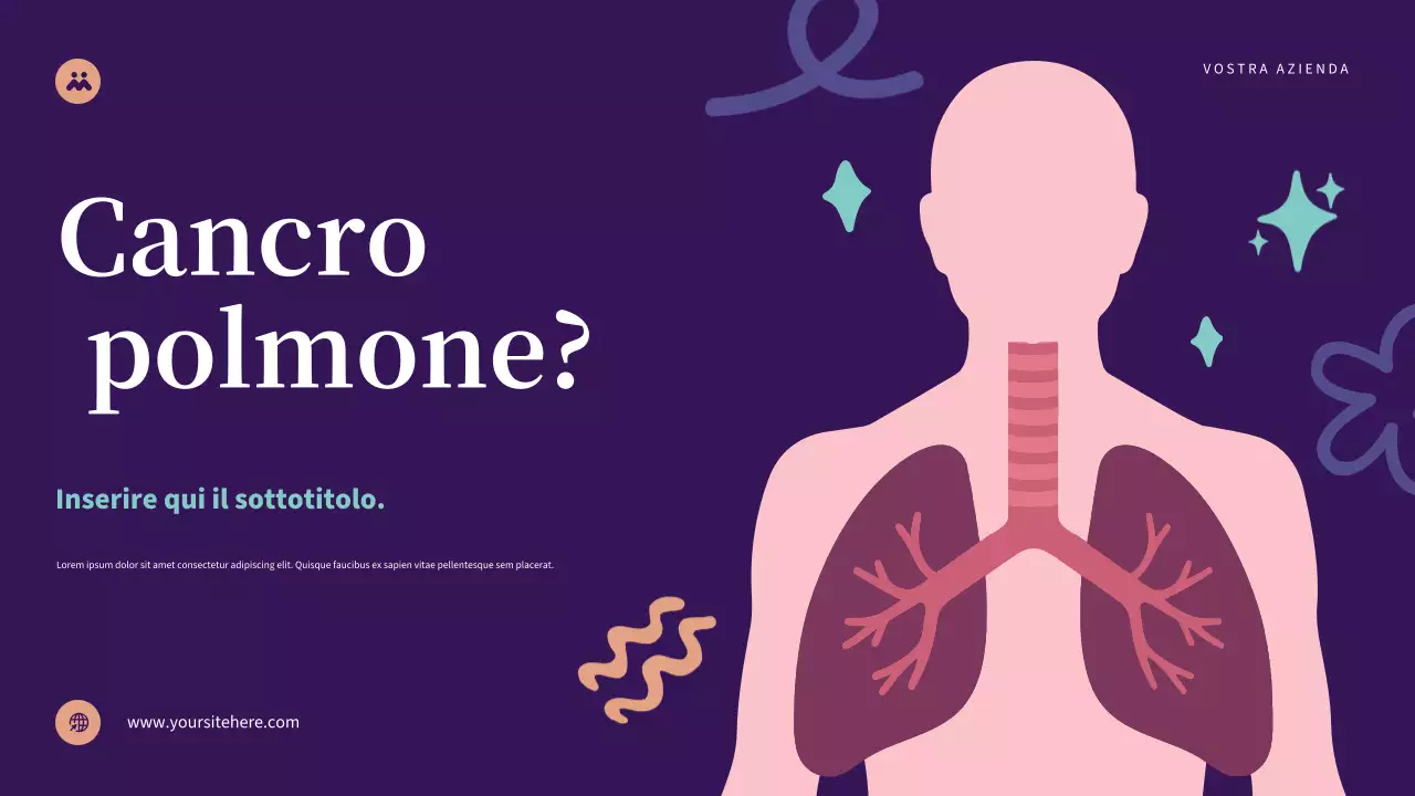 Presentazione sulla salute moderna viola