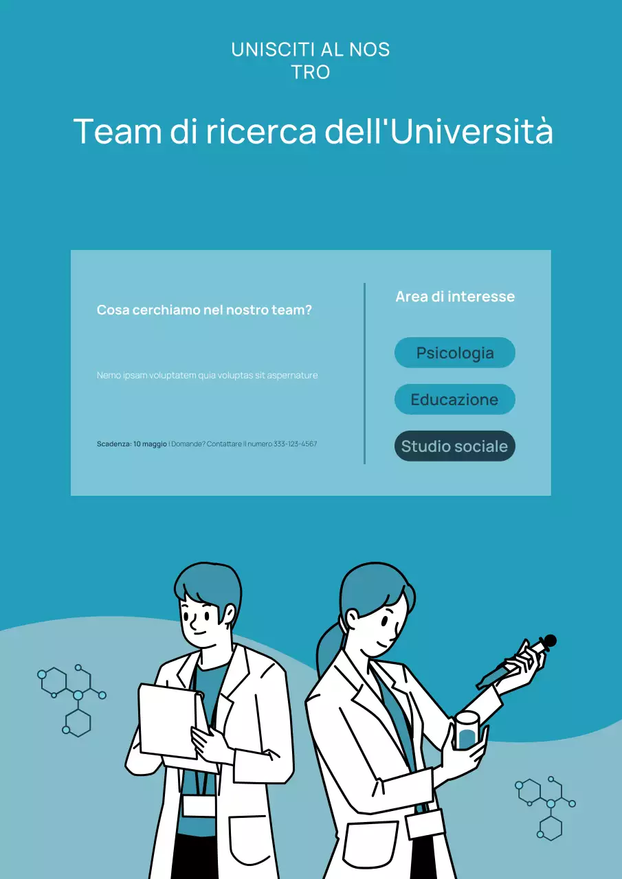 Poster web del team di ricerca dell'Università Blue and Fresh