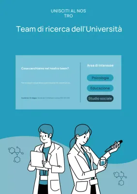Poster web del team di ricerca dell'Università Blue and Fresh