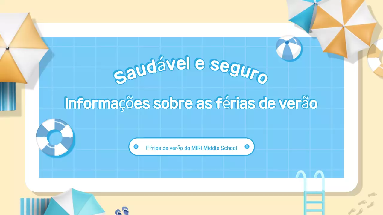 Guia de Férias Blue Simple