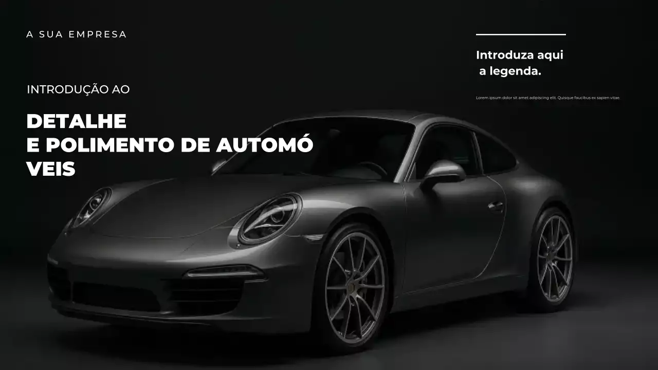 Apresentação do Guia de Carros Modernos Pretos