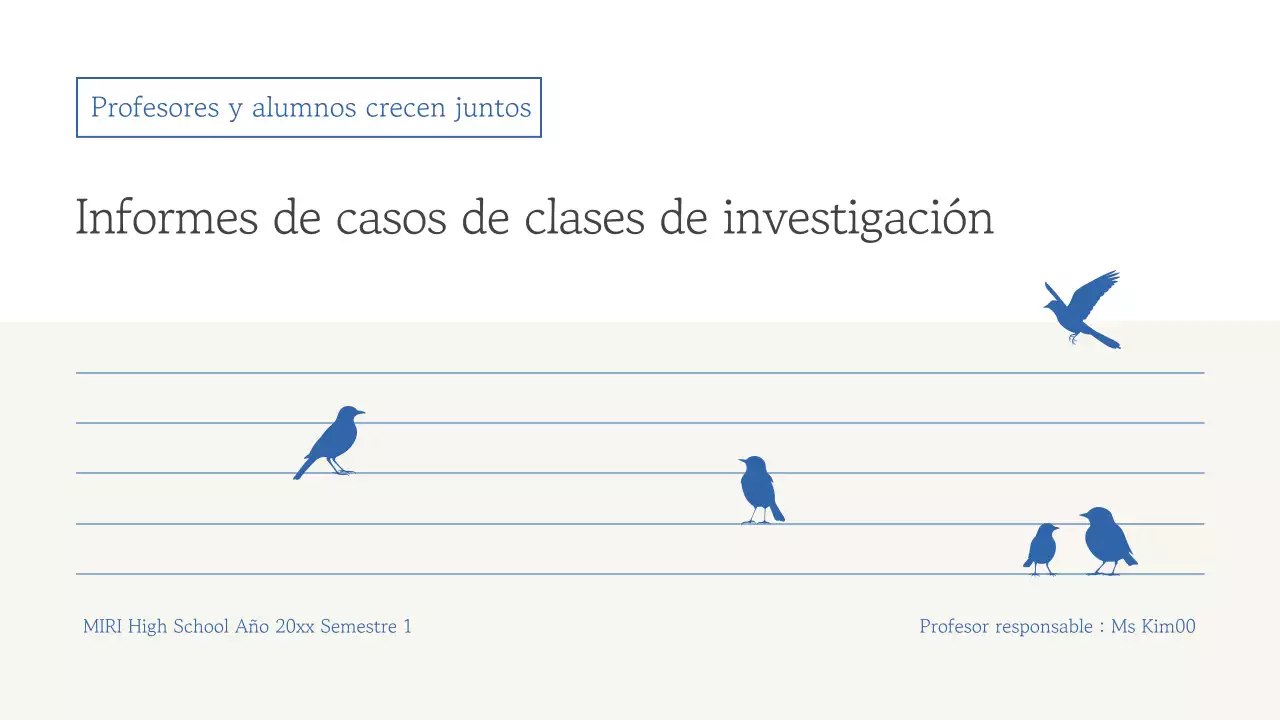 Informe sobre materiales educativos sencillos de Blue Simple