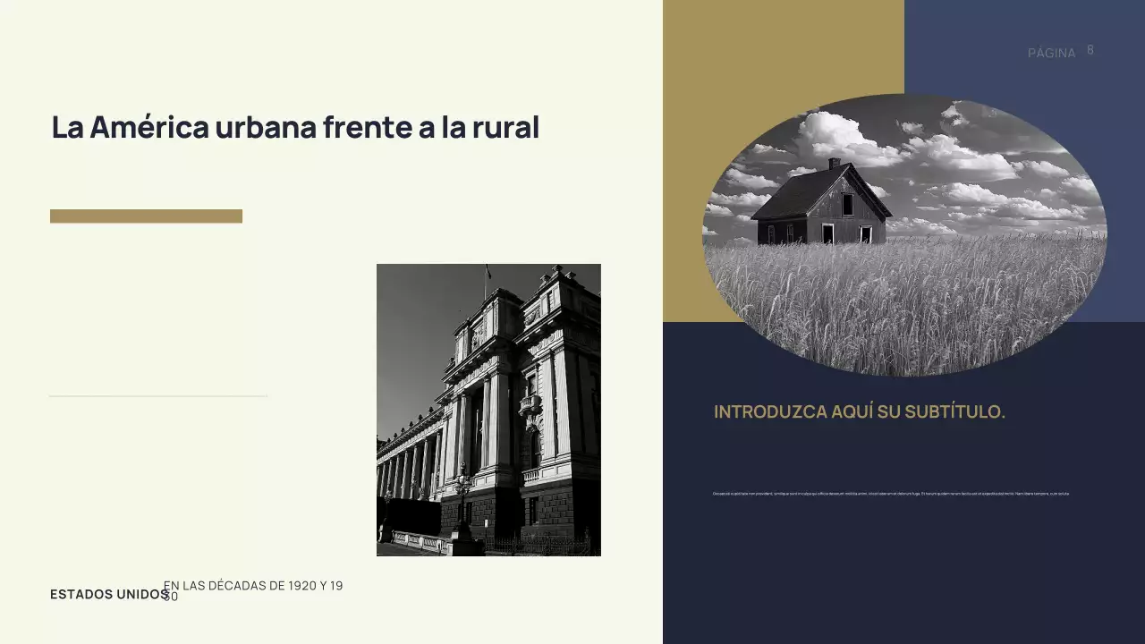 Presentación de la historia de la época negra