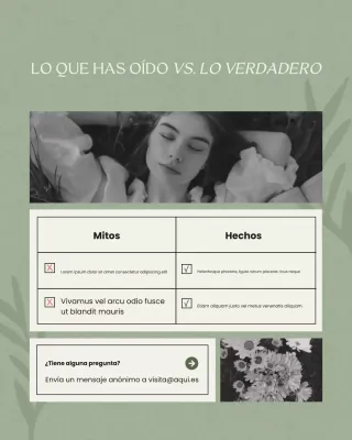 Publicación de Instagram sobre salud femenina