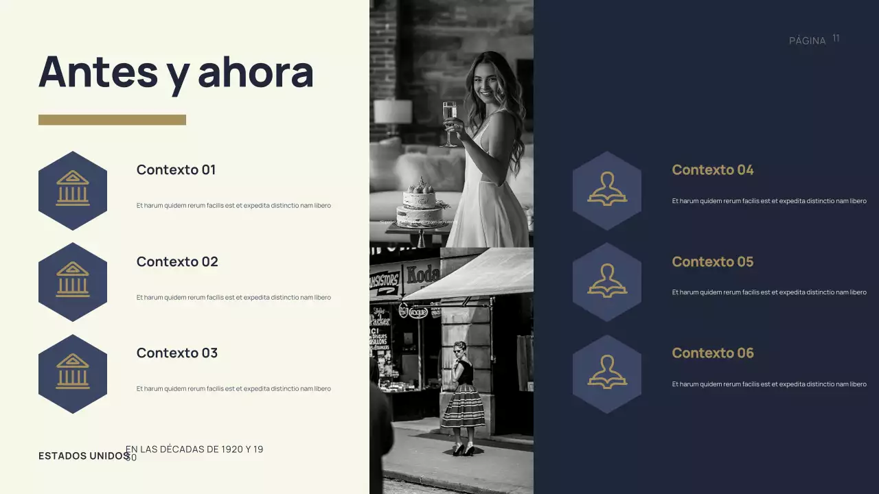 Presentación de la historia de la época negra