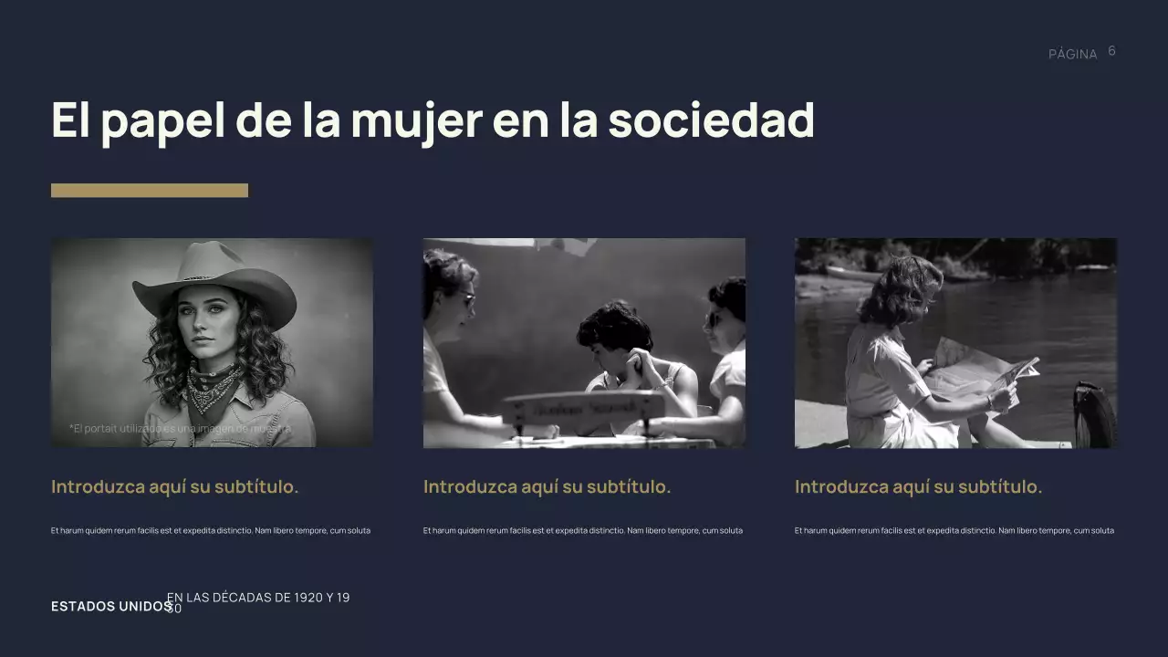 Presentación de la historia de la época negra