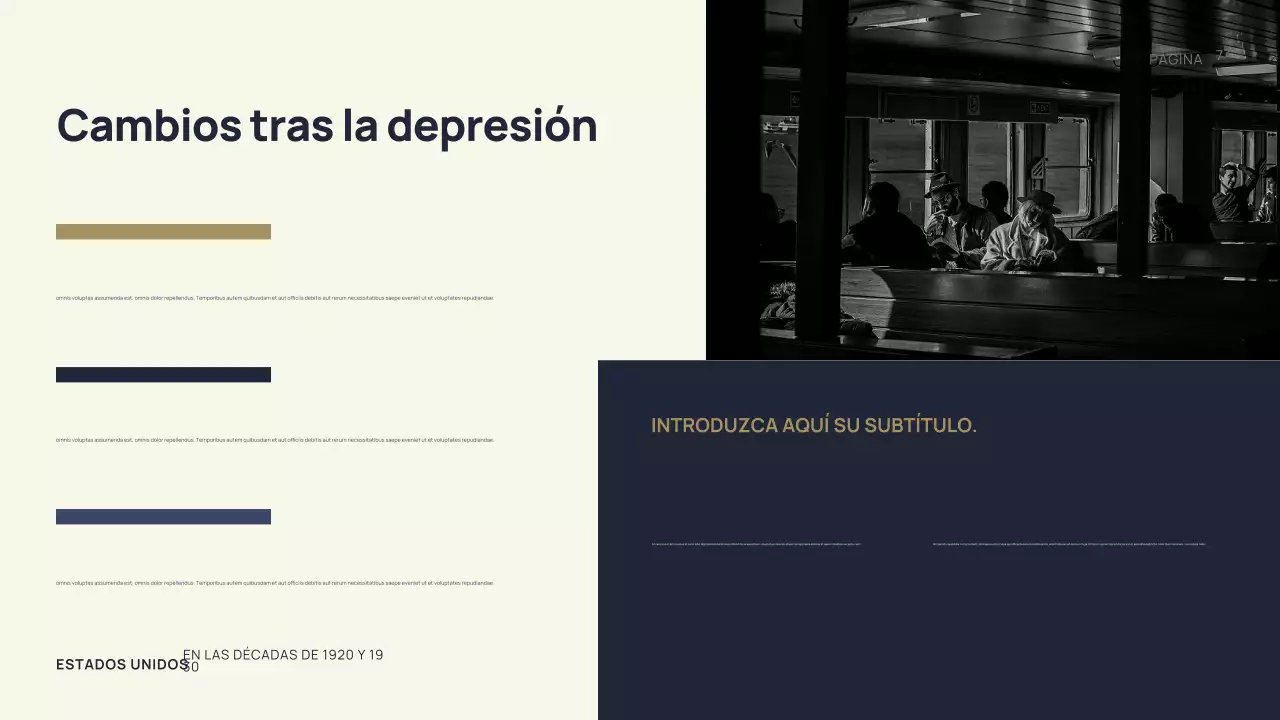 Presentación de la historia de la época negra