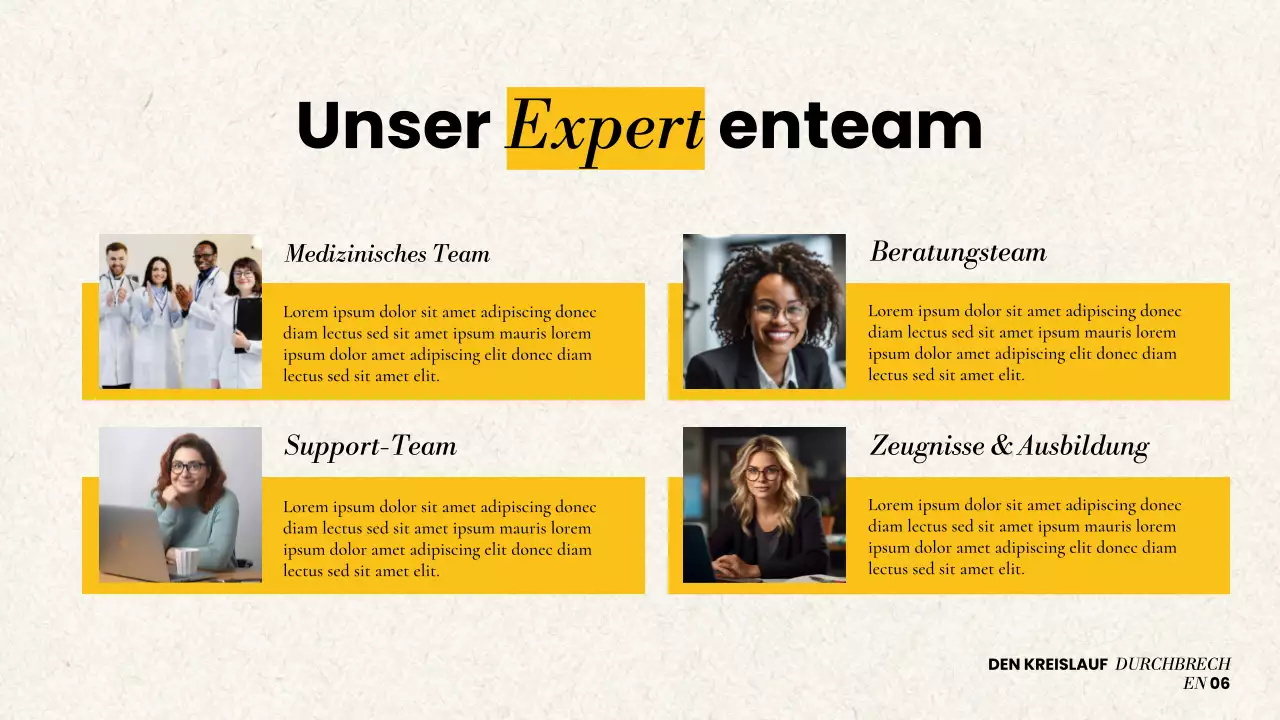 Präsentation zur modernen Drogenentzugstherapie